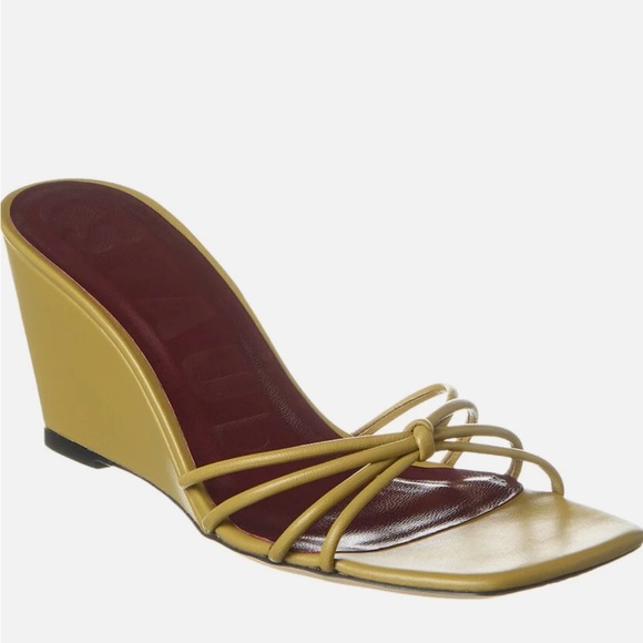 STAUD Shoes - STAUD Pippa Leather Wedge Sandal
